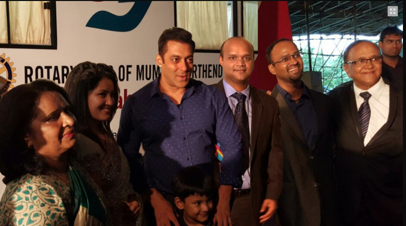 Inaugurated Mobile van by Salman Khan at Sahu eye hospital